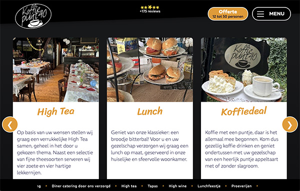 Website koffiepunt40.nl